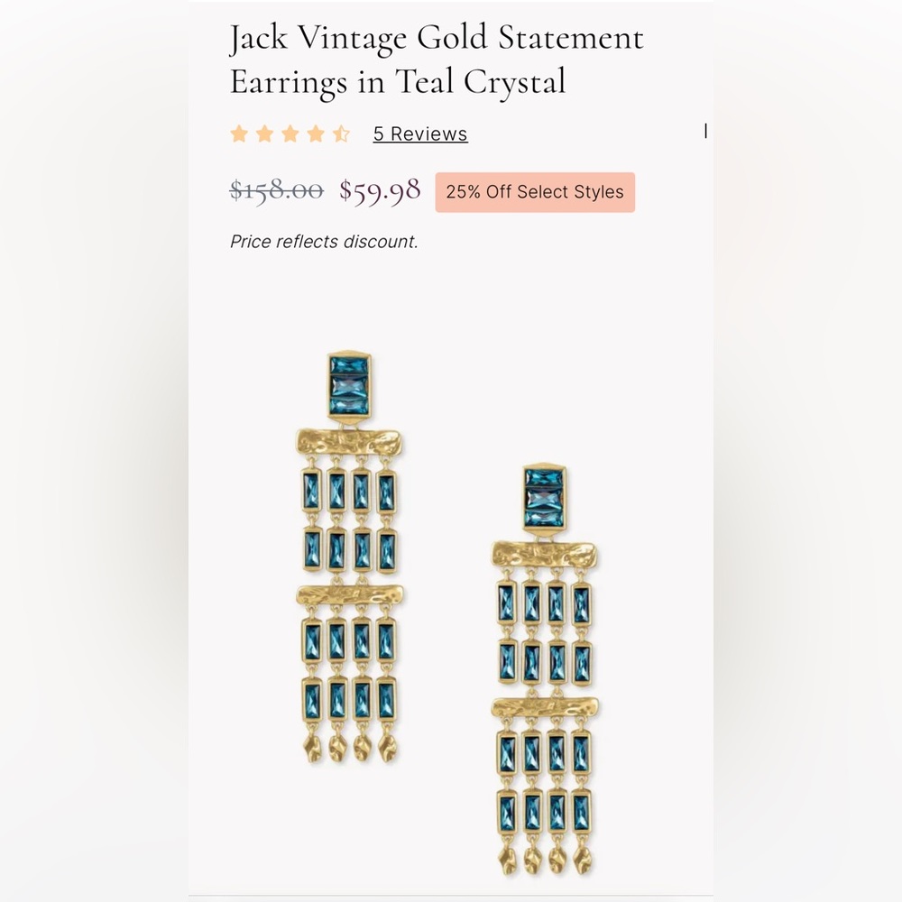 Kendra Scott Earrings Vintage Jack Style